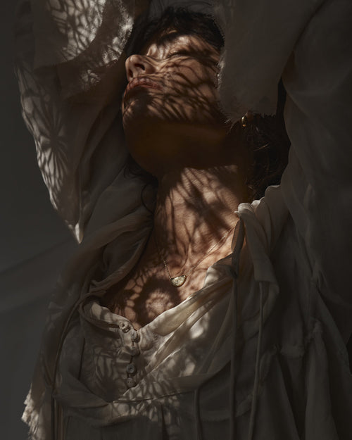 Yellow Gold Vermeil Lotus Short Necklace