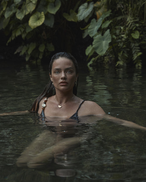 Yellow Gold Vermeil Lotus Short Necklace