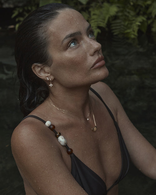 Yellow Gold Vermeil Lotus Short Necklace