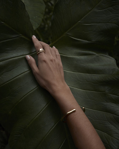 Yellow Gold Vermeil With Love Ring