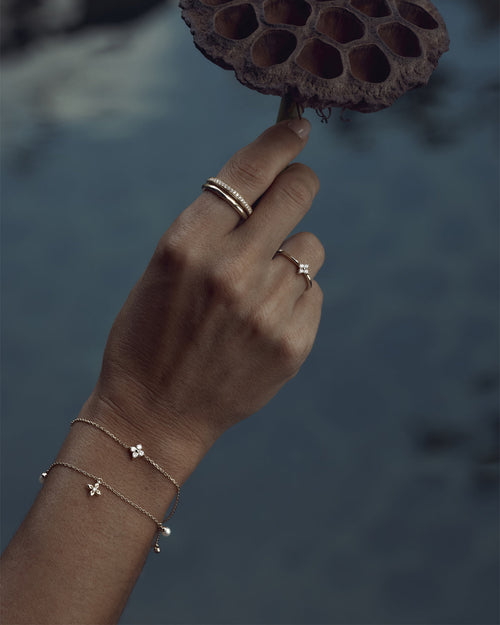 Yellow Gold Vermeil Live in Peace Bracelet