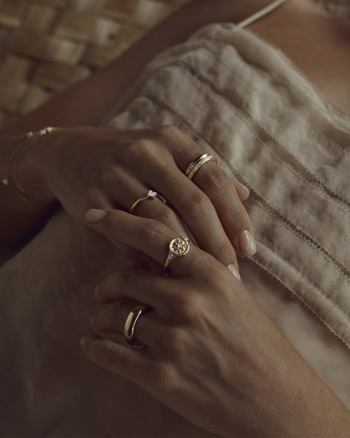 Yellow Gold Vermeil With Love Ring