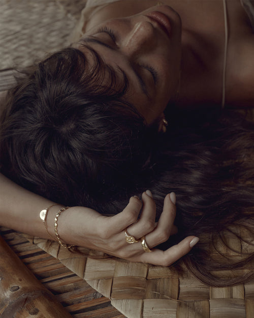 Yellow Gold Vermeil Live in Love Ring