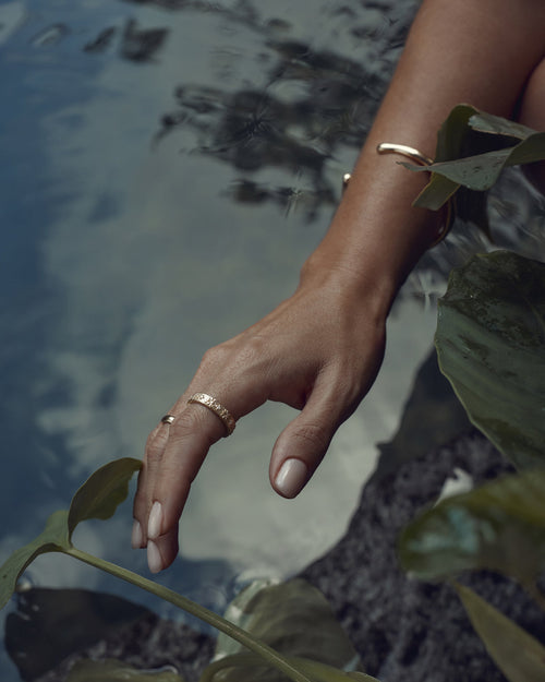 Yellow Gold Vermeil Live in Grace Ring