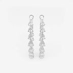 Pear Lab Grown Diamond Inside Out Hoop Earrings