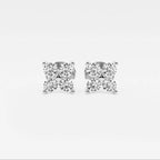Round Lab Grown Diamond Four-Stone Earrings