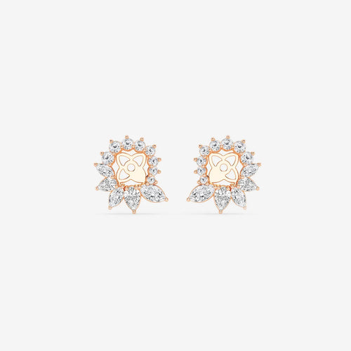 Marquise and Pear Lab Grown Diamond Earring Jackets