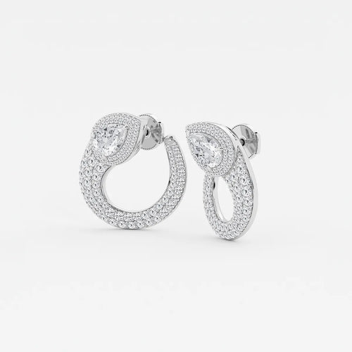 Pear Lab Grown Diamond Earrings