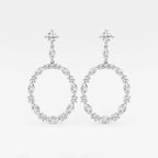 Marquise Lab Grown Diamond Drop Earrings