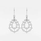 Marquise Lab Grown Diamond Drop Earrings