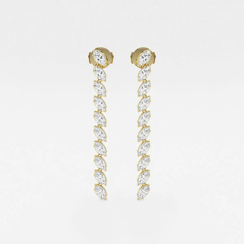 Marquise Lab Grown Diamond Dangle Earrings