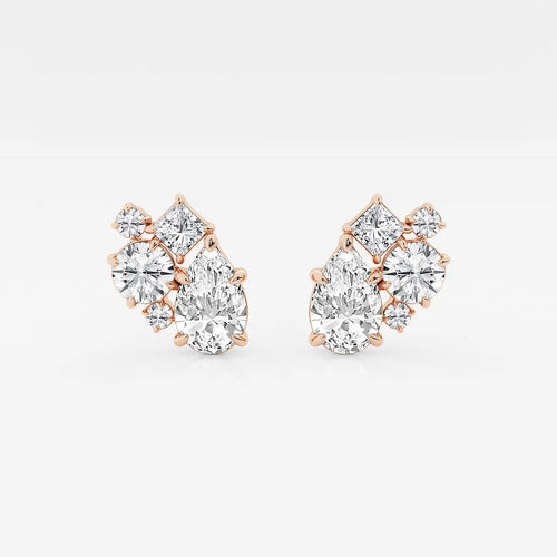 Five Stone Earrings