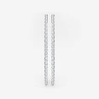 Oval Lab Grown Diamond Inside Out Hoop Earrings
