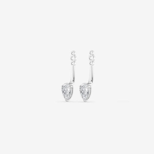 Pear Lab Grown Diamond Drop Earring Jackets