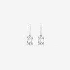 Emerald Lab Grown Diamond Drop Earring Jackets