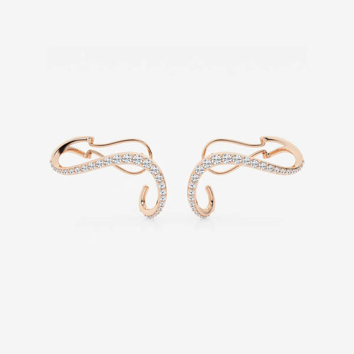 Curve Flow Wraparound Earrings