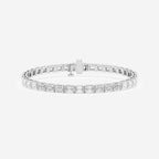 Emerald Lab Grown Diamond East-West Tennis Bracelet
