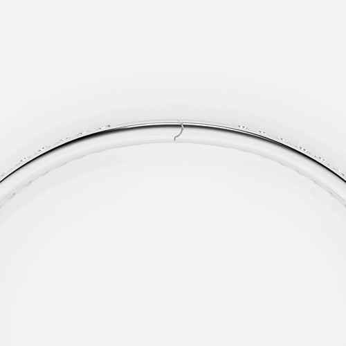 Pear Lab Grown Diamond Hinged Open Pave Bangle Bracelet