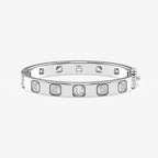 Asscher Lab Grown Diamond Bangle Bracelet