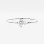 Multi-Shape Lab Grown Diamond Three Stone Bolo Bracelet