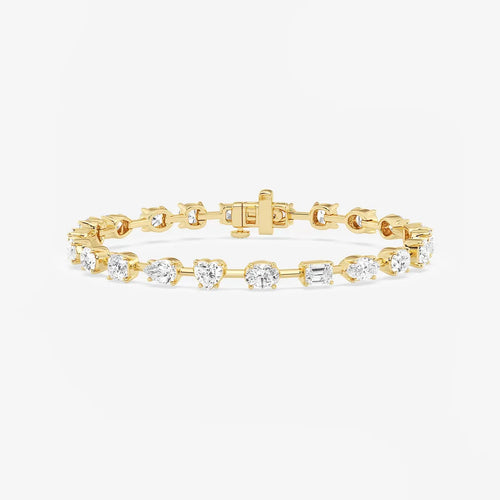 Mixed Diamond Mixed Shapes Bracelet