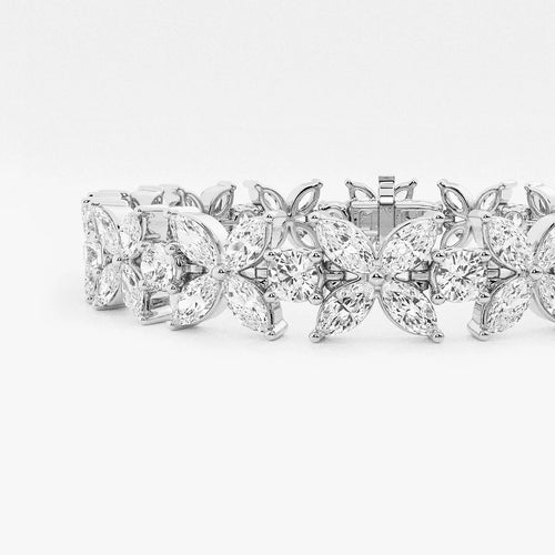 Marquise Lab Grown Diamond Flower Bracelet