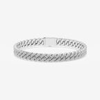 Round Lab Grown Diamond Cuban Link Bracelet