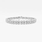 Round Lab Grown Diamond X+O Bracelet