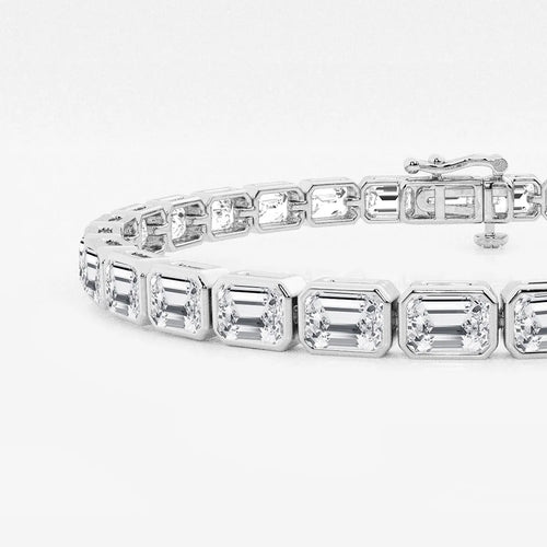 Emerald Lab Grown Diamond East-West Bracelet