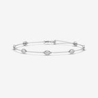 Oval Lab Grown Diamond Anklet