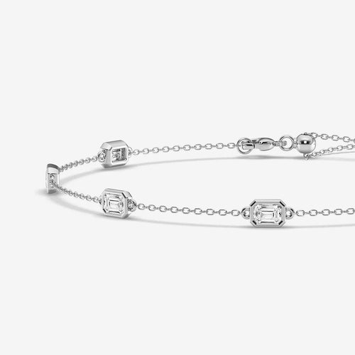 Emerald Lab Grown Diamond Anklet