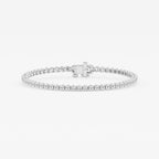 Round Lab Grown Diamond Petite Tennis Bracelet