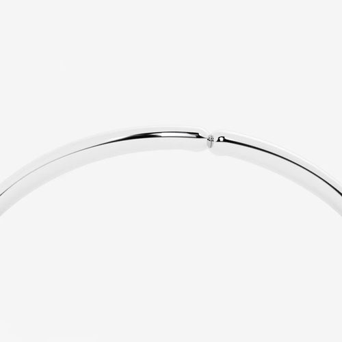 Round Lab Grown Diamond Wavy Bangle Bracelet