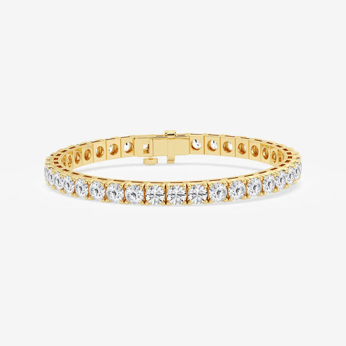 Round Lab Grown Diamond Four-Prong Tennis Bracelet