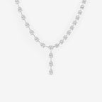 Pear Lab Grown Diamond Lariat Necklace
