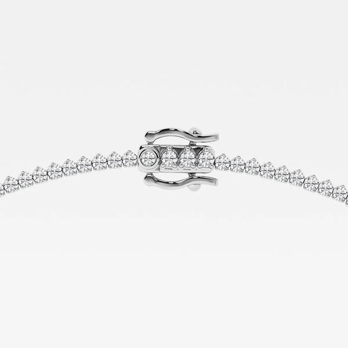 Round Lab Grown Diamond Graduated Riviera Necklace