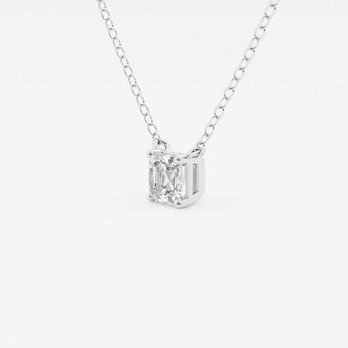 Asscher Lab Grown Diamond Solitaire Pendant