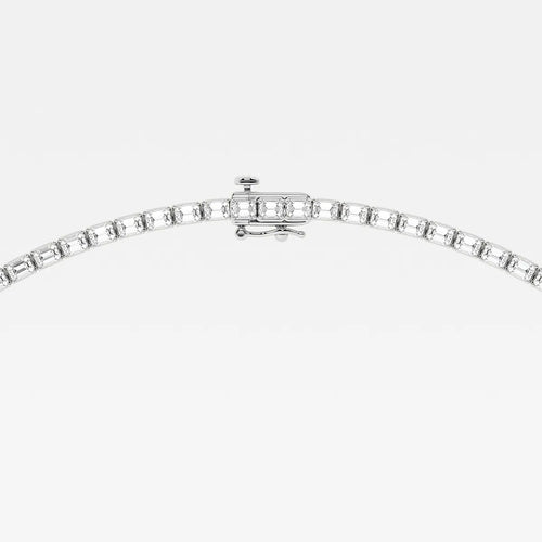 Emerald Lab Grown Diamond East West Tennis Necklace