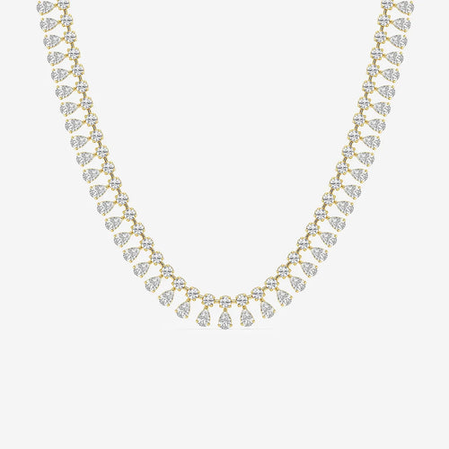 Pear Lab Grown Diamond Choker Necklace