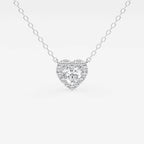 Heart Lab Grown Diamond Halo Pendant