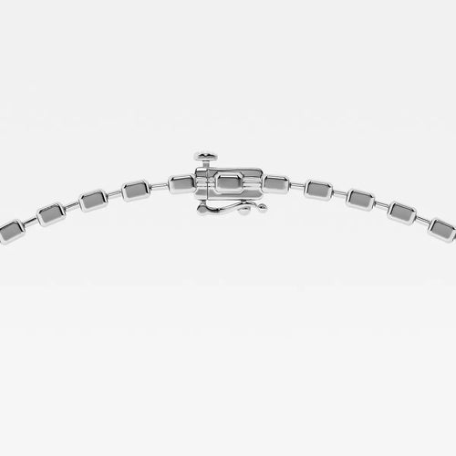 Emerald Lab Grown Diamond East West Link Necklace