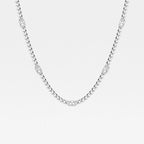 Radiant Lab Grown Diamond Station Necklace