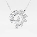 Multi-Shape Lab Grown Diamond Swirl Pendant
