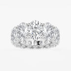 Oval Lab Grown Diamond Graduated Eternity Band