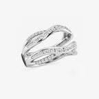 Round Lab Grown Diamond Channel set Ring Enhancer