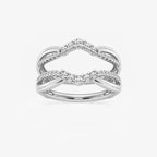 Round Lab Grown Diamond Graduated Ring Enhancer