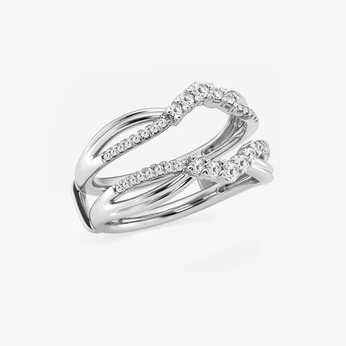 Round Lab Grown Diamond Graduated Ring Enhancer