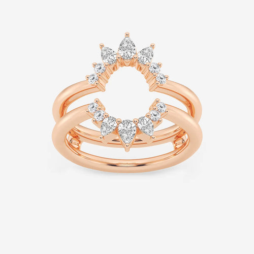 Pear Lab Grown Diamond Ring Enhancer