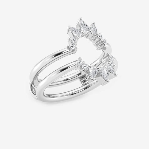 Pear Lab Grown Diamond Ring Enhancer