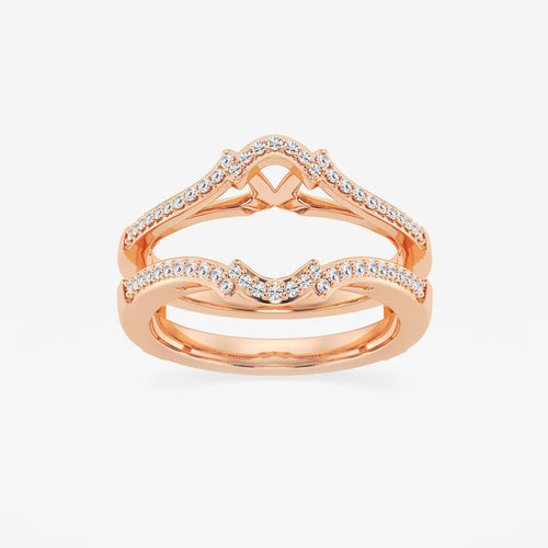 Round Lab Grown Diamond Crown Ring Enhancer